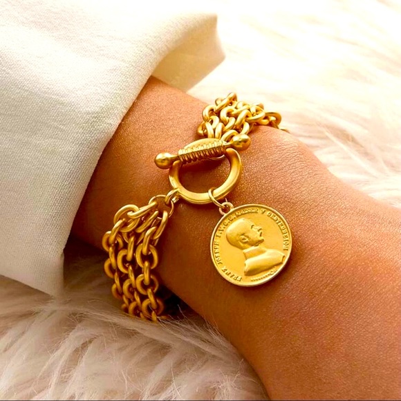 Zara Jewelry - 🍒3/$30 New Coin Charm Bracelet